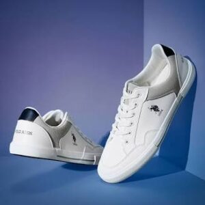 Men's Lightweight Casual Synthetic Leather Low-Top Sneakers